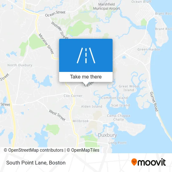 South Point Lane map