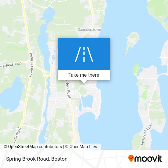 Spring Brook Road map