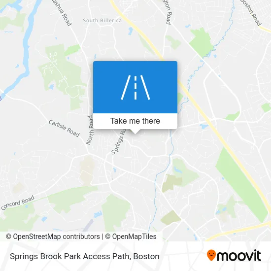 Springs Brook Park Access Path map