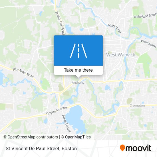 St Vincent De Paul Street map