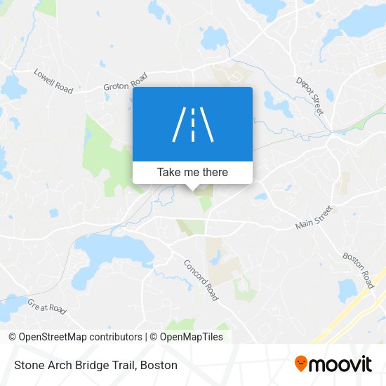 Mapa de Stone Arch Bridge Trail