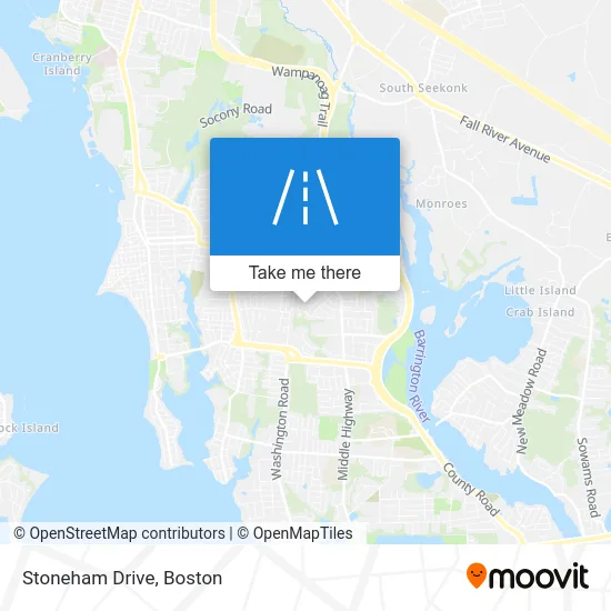 Stoneham Drive map