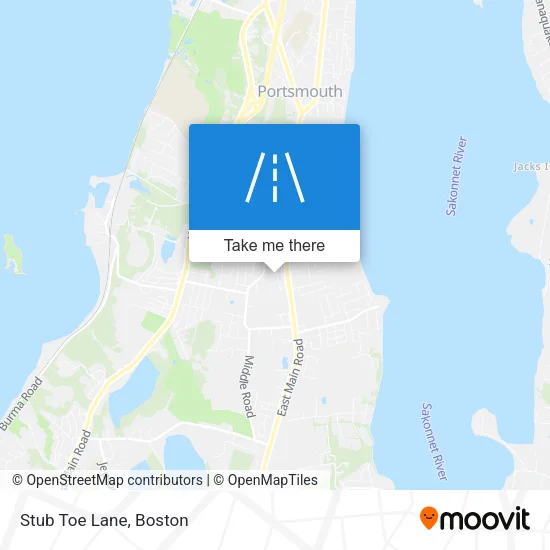 Stub Toe Lane map