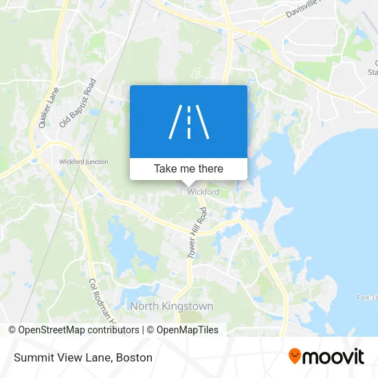 Summit View Lane map
