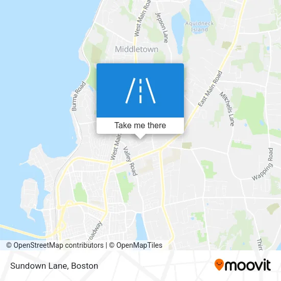 Sundown Lane map