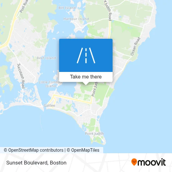 Sunset Boulevard map