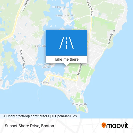 Sunset Shore Drive map