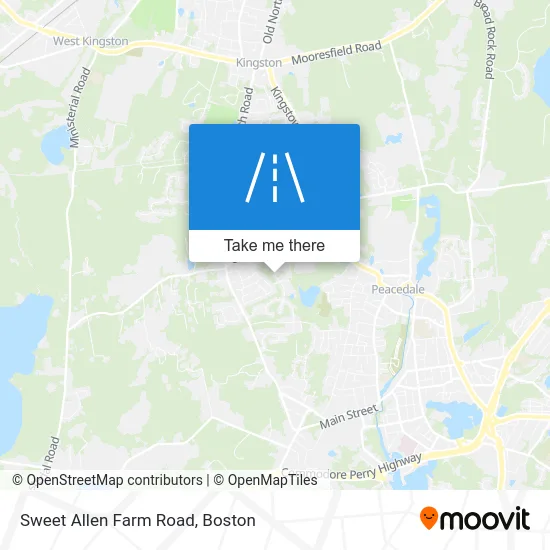 Sweet Allen Farm Road map