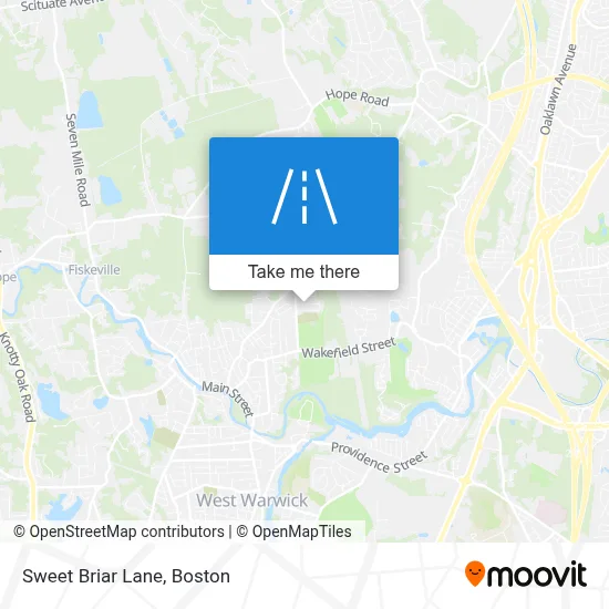 Sweet Briar Lane map