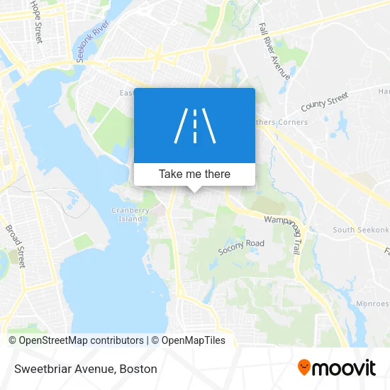 Sweetbriar Avenue map