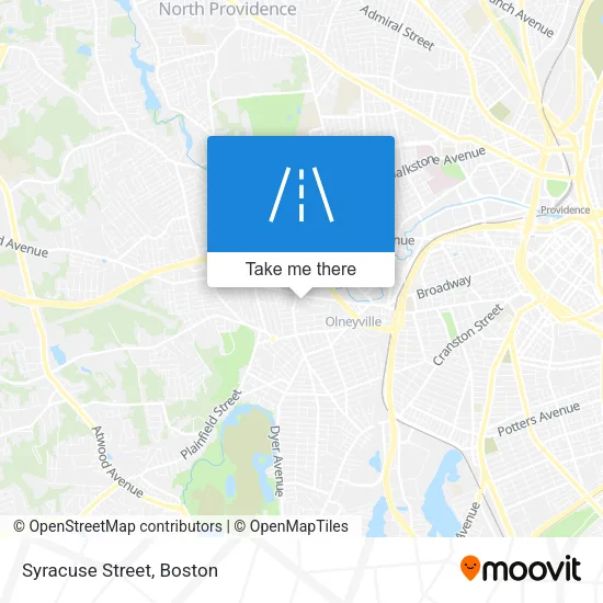Mapa de Syracuse Street