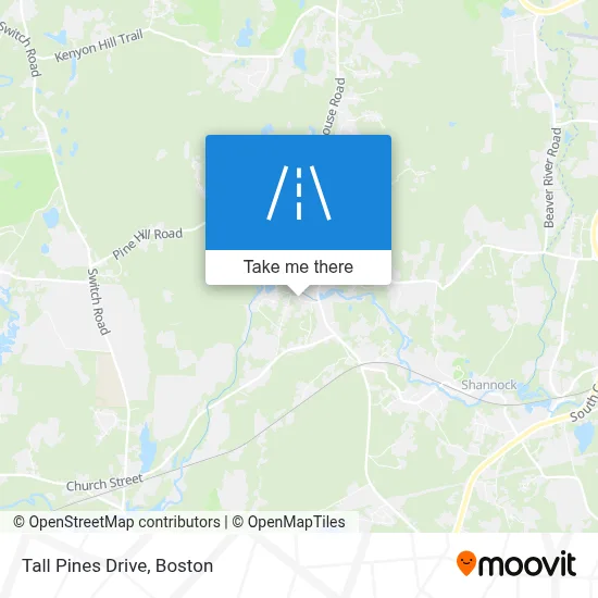 Tall Pines Drive map