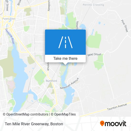 Ten Mile River Greenway map