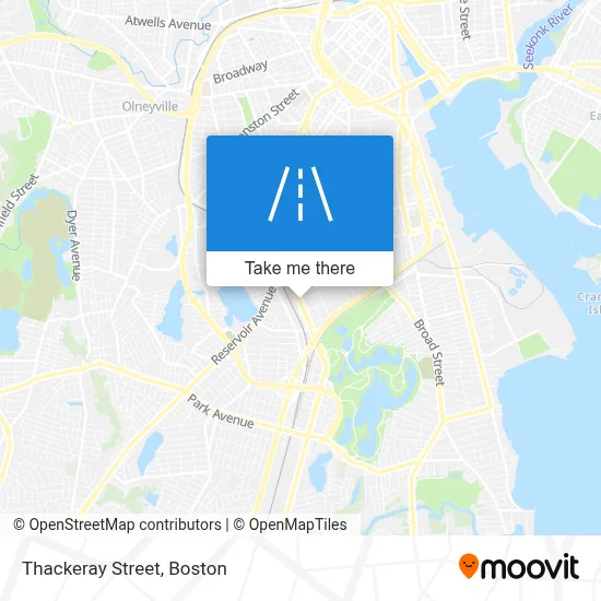 Thackeray Street map