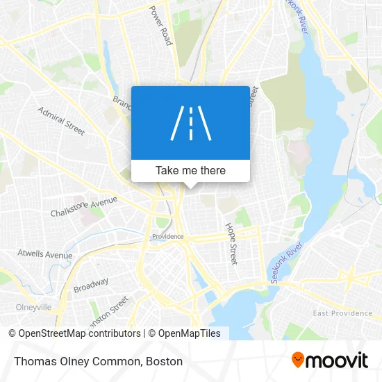 Thomas Olney Common map