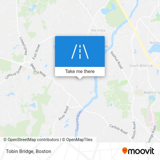 Tobin Bridge map