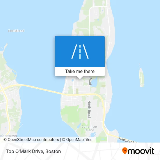 Top O'Mark Drive map