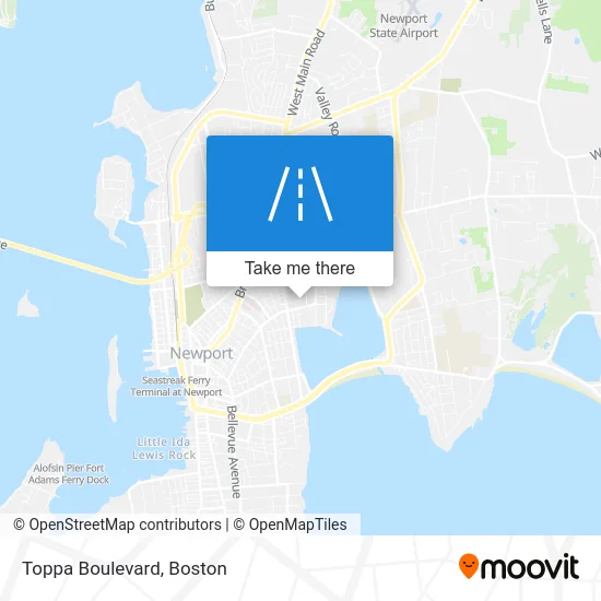 Toppa Boulevard map