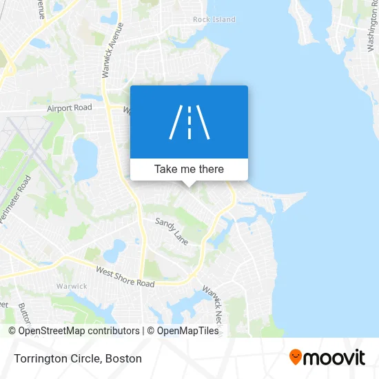 Torrington Circle map