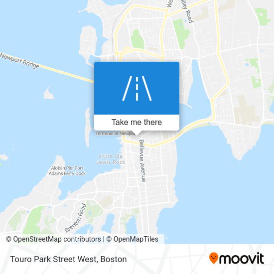 Touro Park Street West map