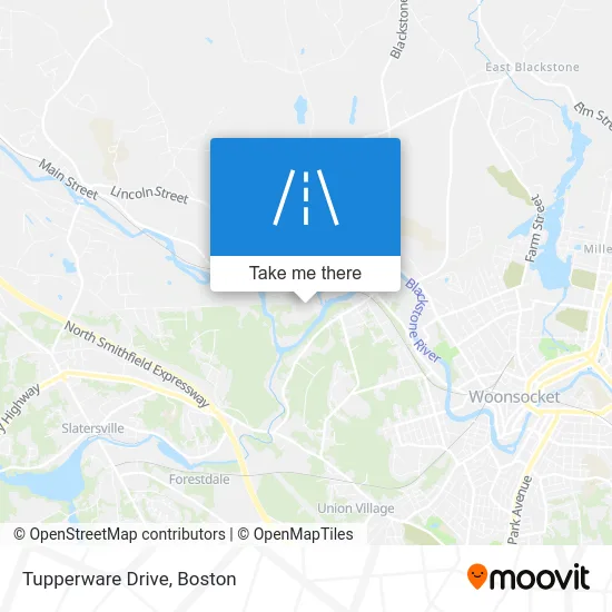 Tupperware Drive map