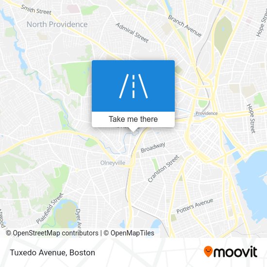 Mapa de Tuxedo Avenue
