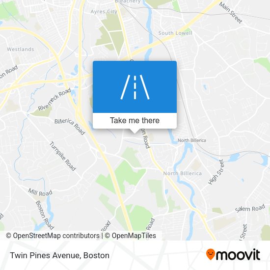 Mapa de Twin Pines Avenue