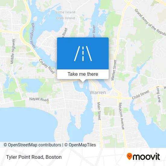 Tyler Point Road map