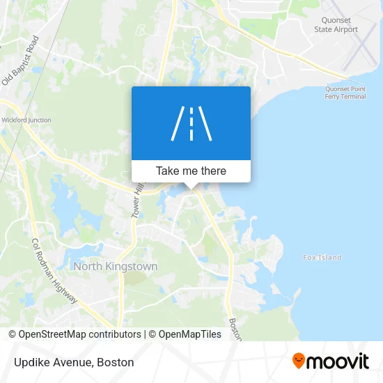 Updike Avenue map