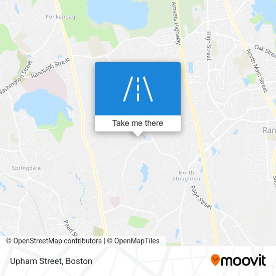 Mapa de Upham Street