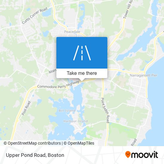 Upper Pond Road map