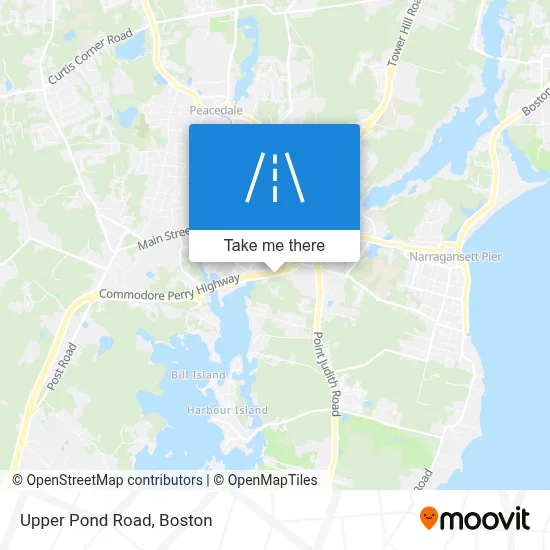 Upper Pond Road map
