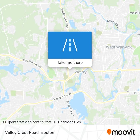 Mapa de Valley Crest Road