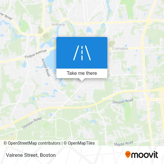 Valrene Street map