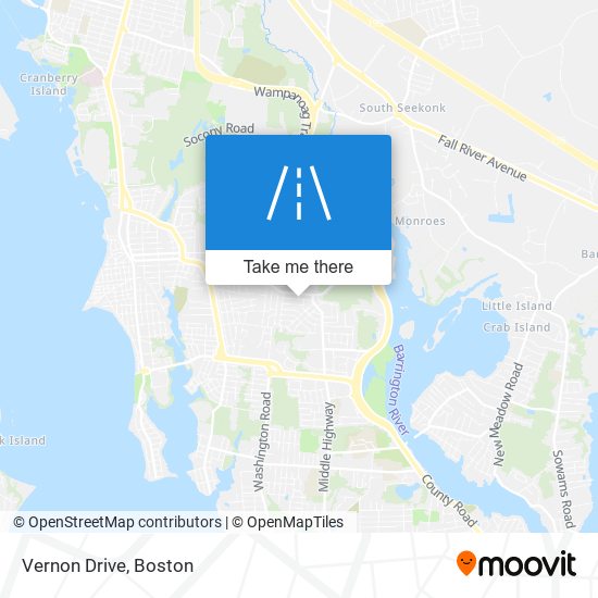 Mapa de Vernon Drive