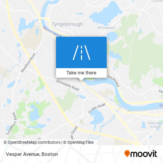 Mapa de Vesper Avenue