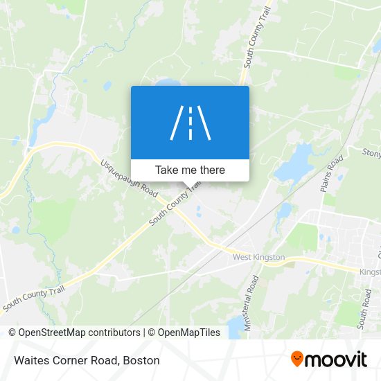 Waites Corner Road map