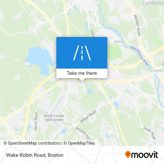 Wake Robin Road map