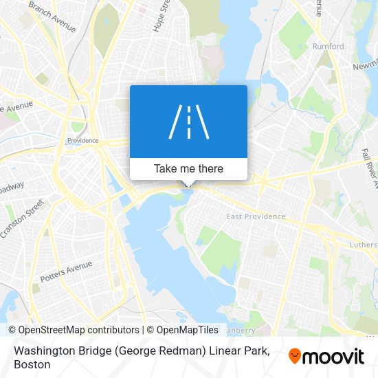Mapa de Washington Bridge (George Redman) Linear Park