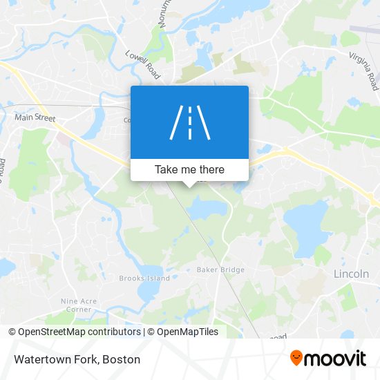 Watertown Fork map