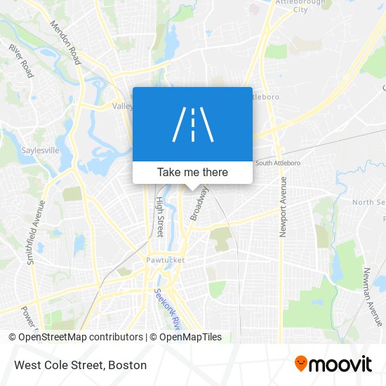 West Cole Street map