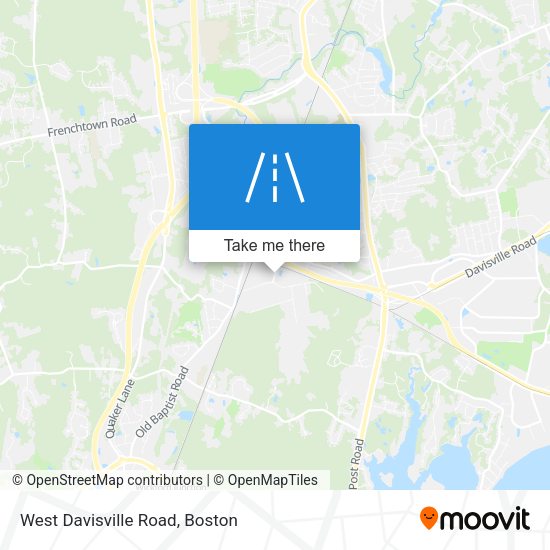 West Davisville Road map