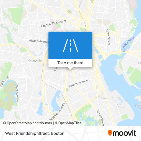 Mapa de West Friendship Street