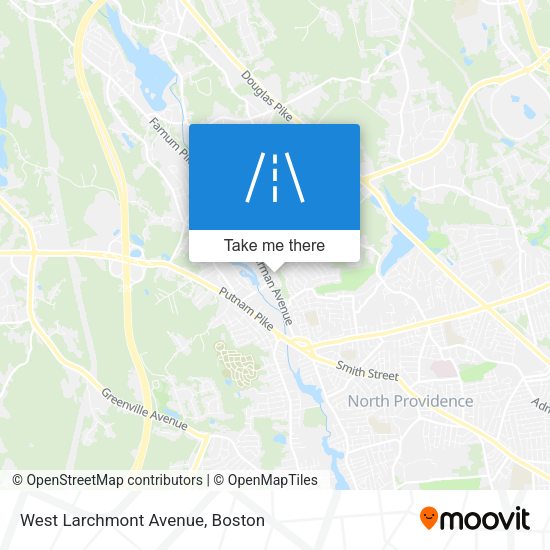 Mapa de West Larchmont Avenue