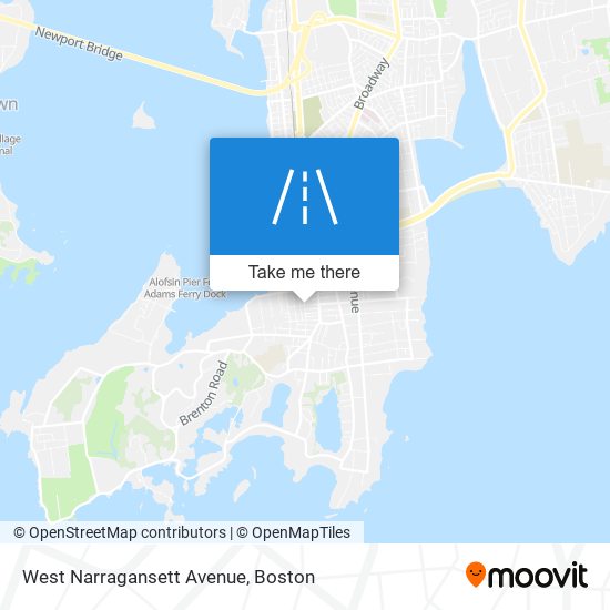 West Narragansett Avenue map