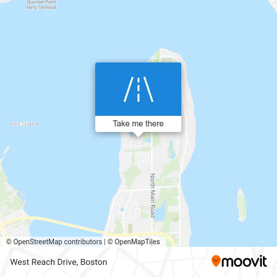 West Reach Drive map