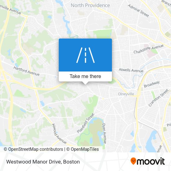Mapa de Westwood Manor Drive