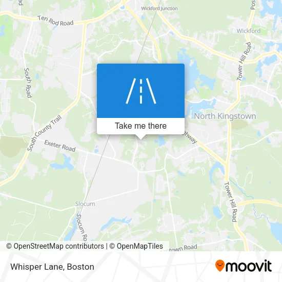 Whisper Lane map