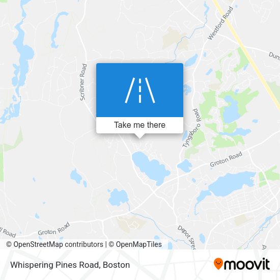 Mapa de Whispering Pines Road