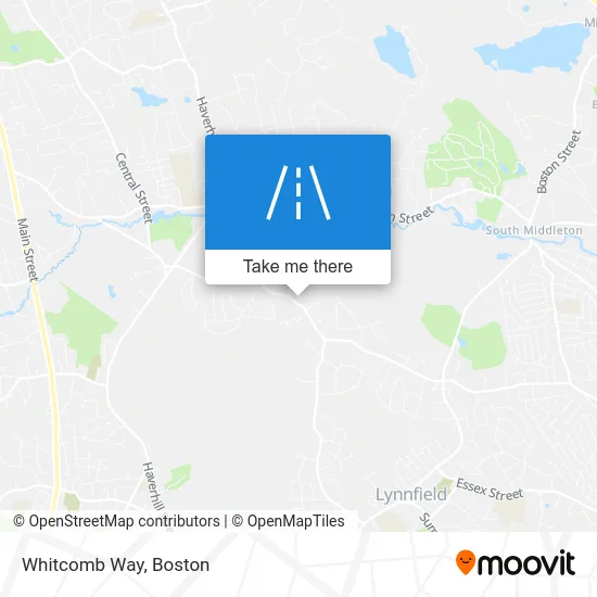 Whitcomb Way map